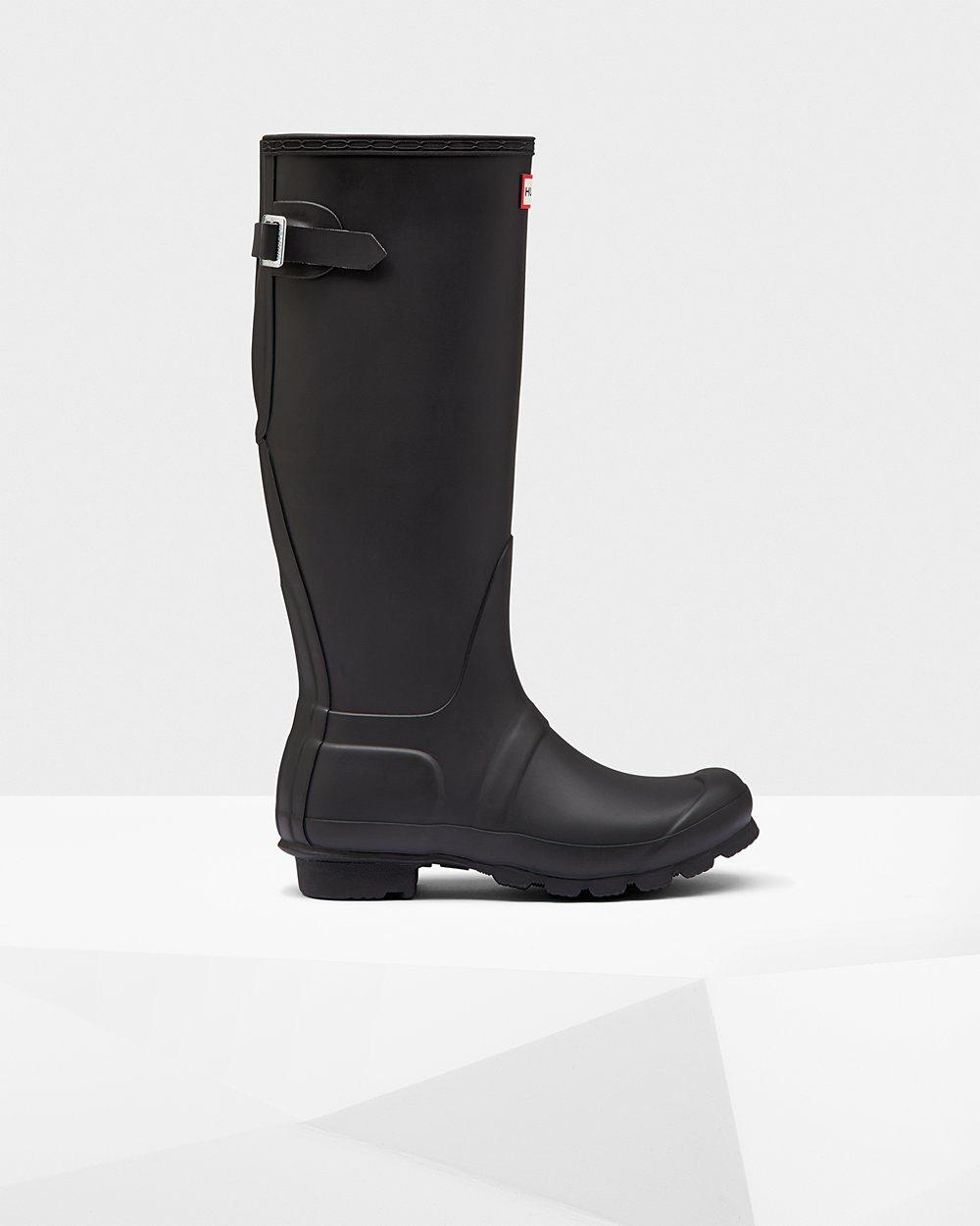 Womens Hunter Original Back Adjustable - Tall Rain Boots Black - 4036-KQUTE